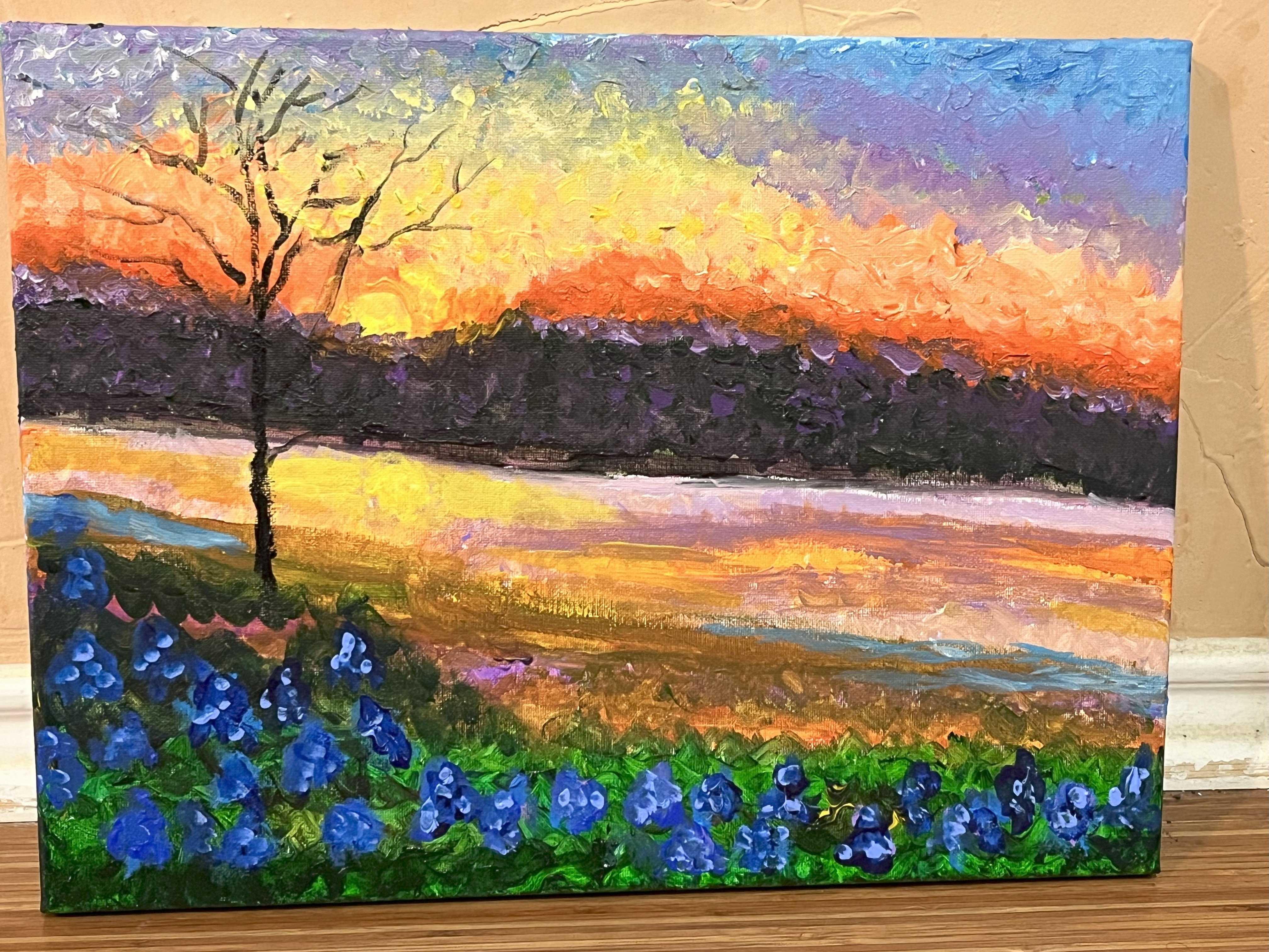 A field of bluebonnets at Big Bend